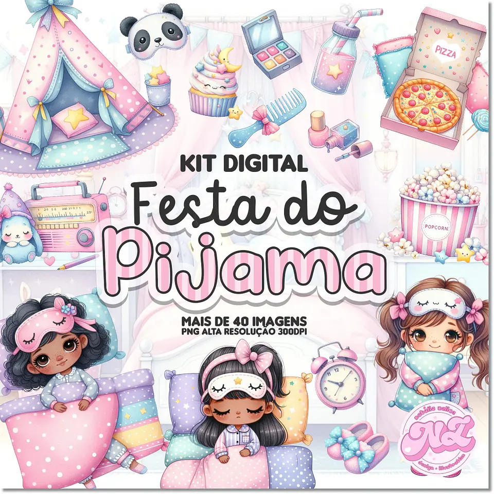 Kit Digital Festa do Pijama 3 1