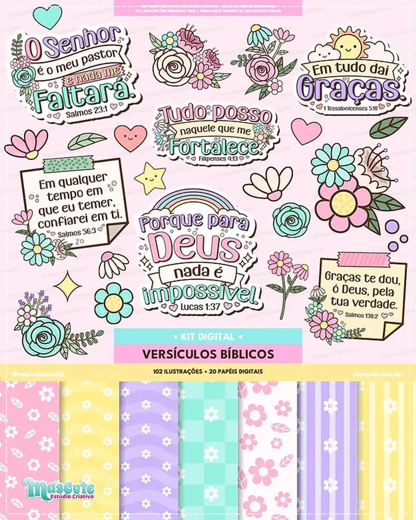 Kit Digital Versículos Bíblicos 108 1
