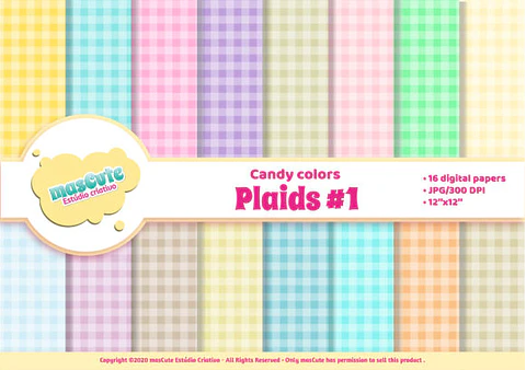 Kit Digital Papeis Xadrez 96