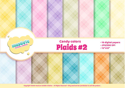 Kit Digital Papeis Xadrez 95