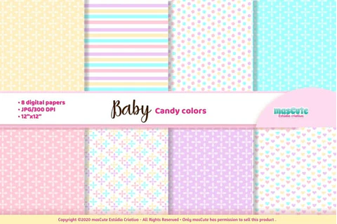 Kit Digital Papeis Tons Pasteis 92