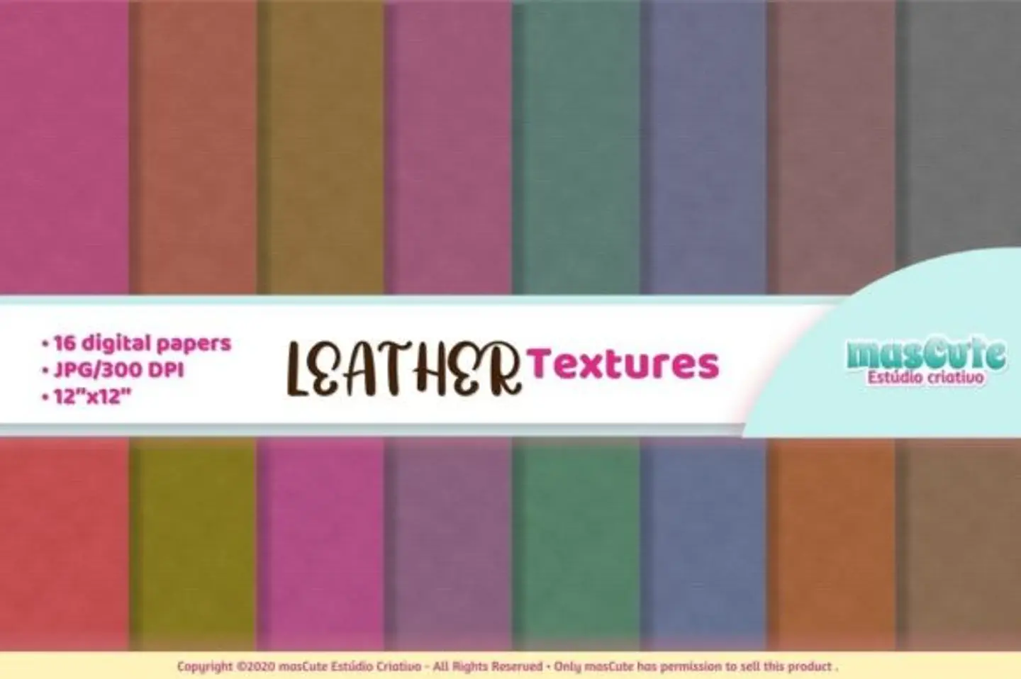 Kit Digital Papeis Textura Couro 89 1