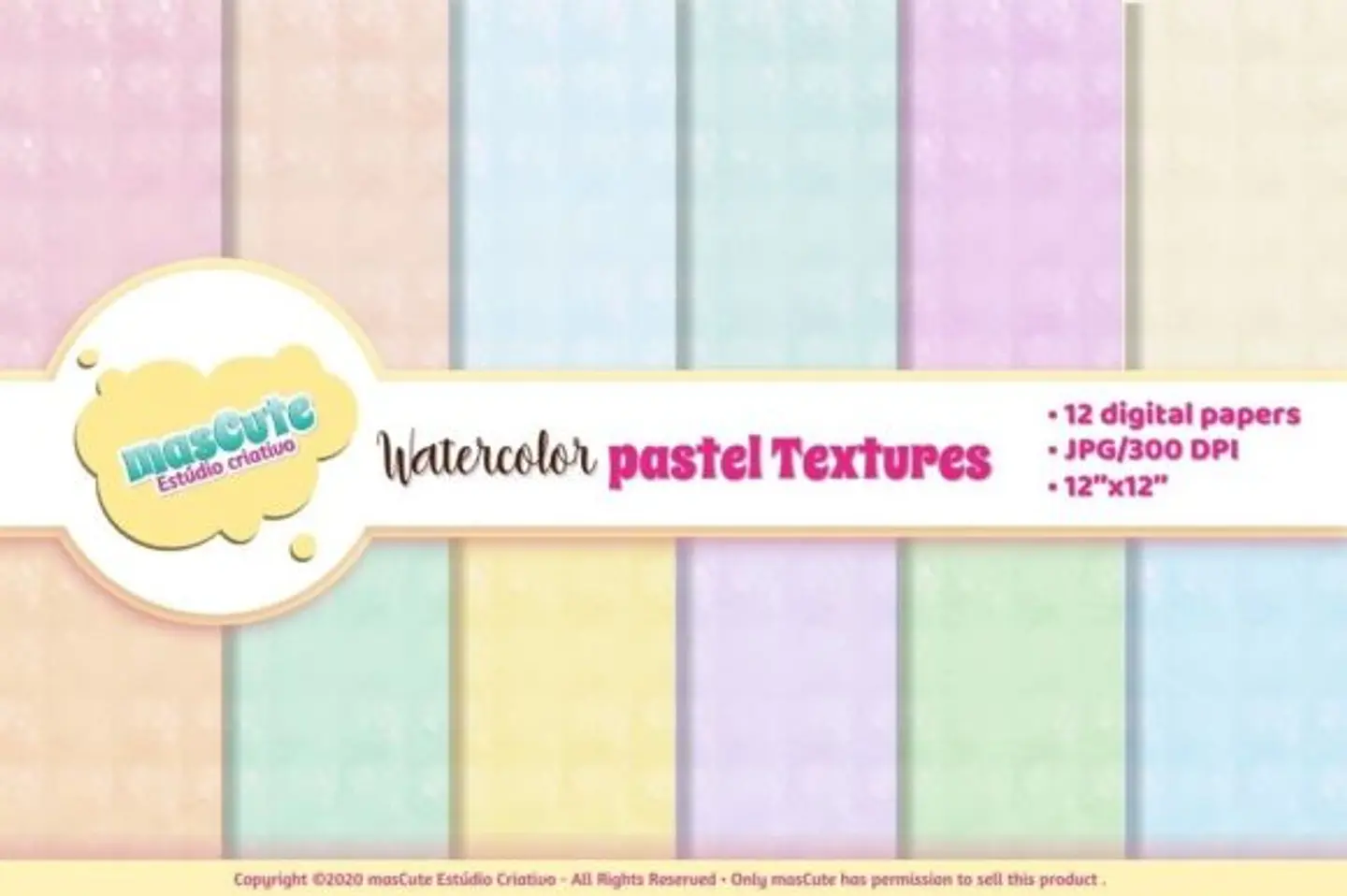 Kit Digital Papeis Textura Aquarela 88 1