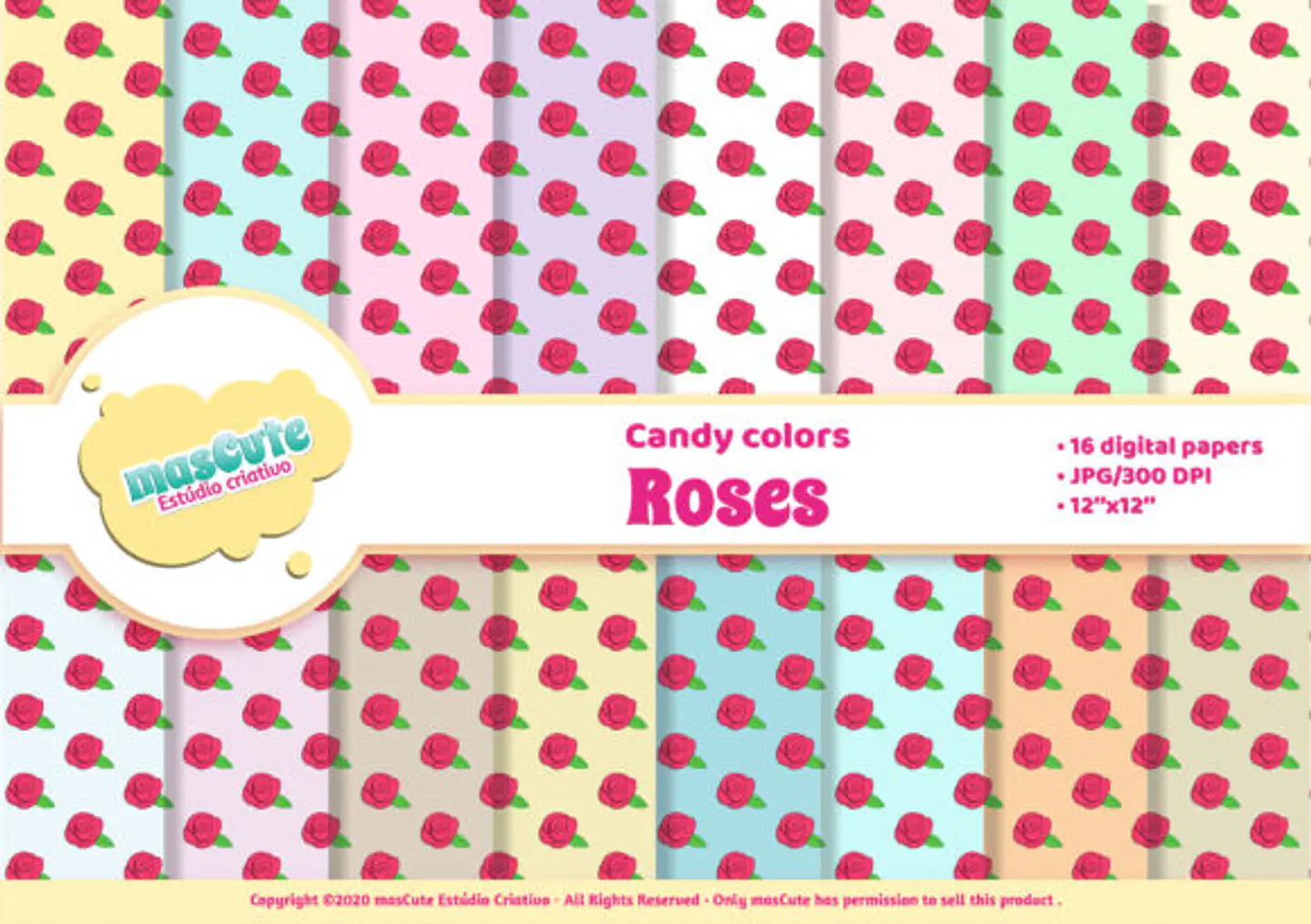 Kit Digital Papeis Rosas 84 1