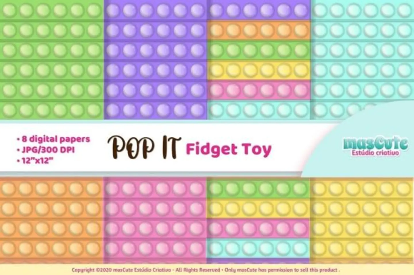 Kit Digital Papeis Pop It Fidget Toys 83 1