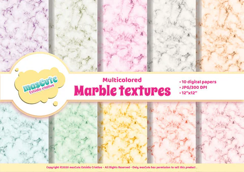 Kit Digital Papeis Marmore 76