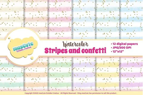 Kit Digital Papeis Litras e Confete 73