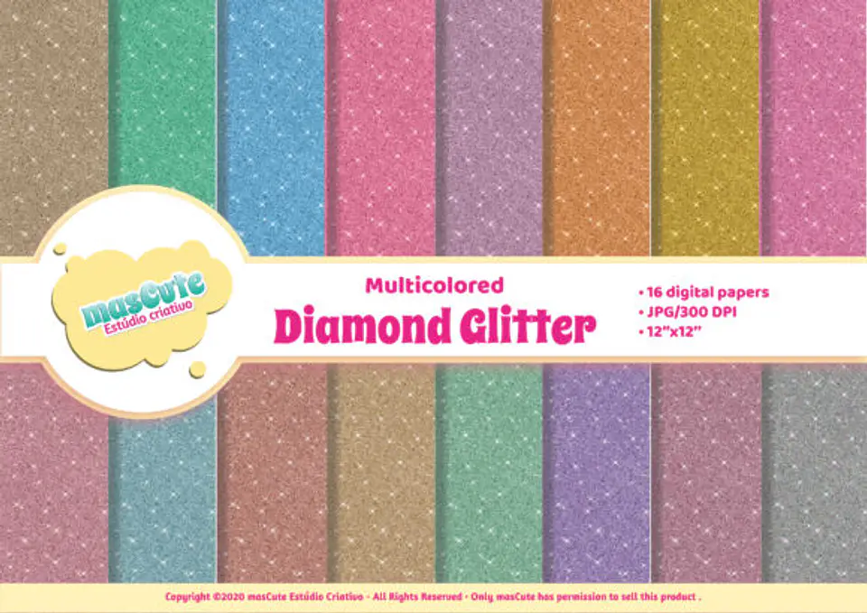 Kit Digital Papeis Glitter 55 1