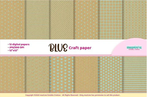 Kit Digital Papeis Craft 44