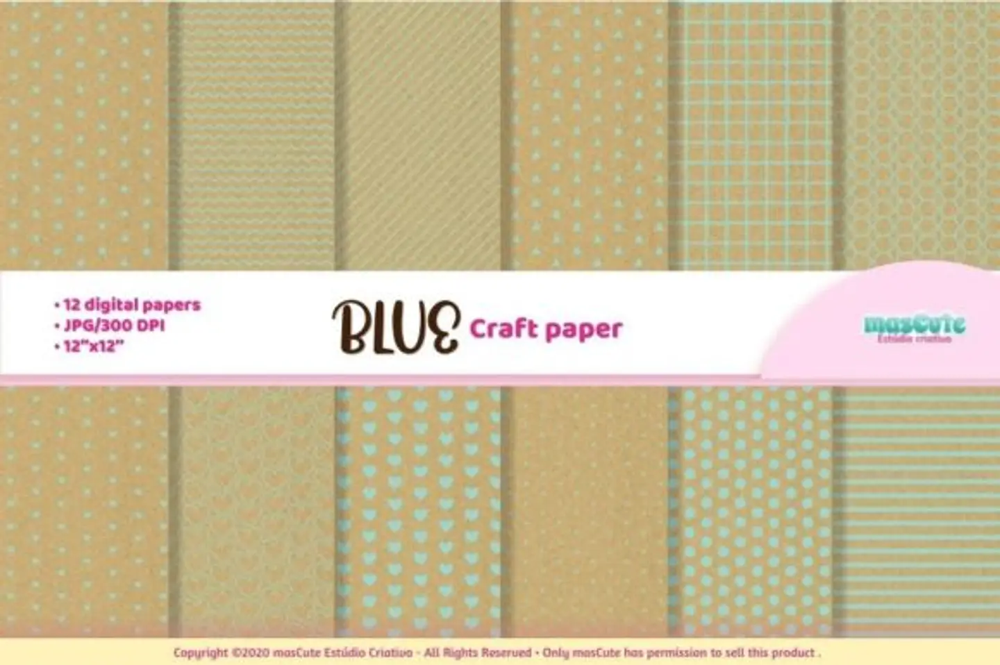 Kit Digital Papeis Craft 44 1