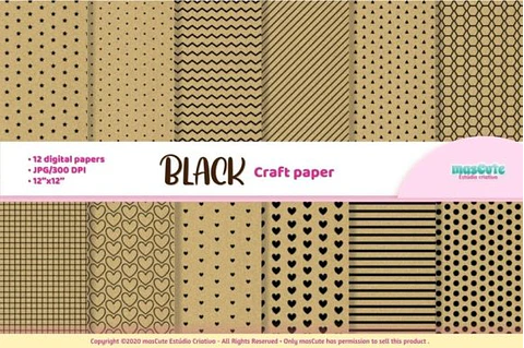 Kit Digital Papeis Craft 43