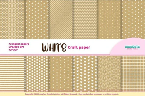 Kit Digital Papeis Craft 40