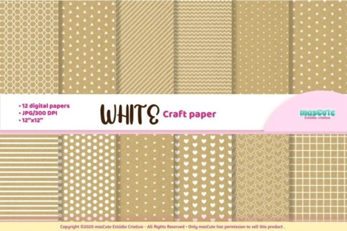 Kit Digital Papeis Craft 40 1