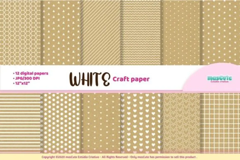 Kit Digital Papeis Craft 40 1