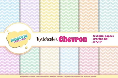 Kit Digital Papeis Chevron 31