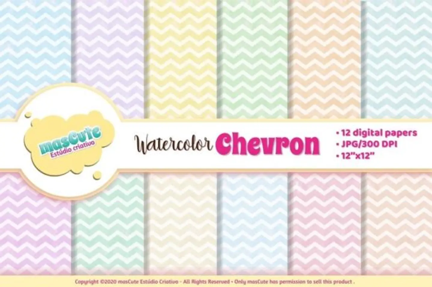 Kit Digital Papeis Chevron 31 1