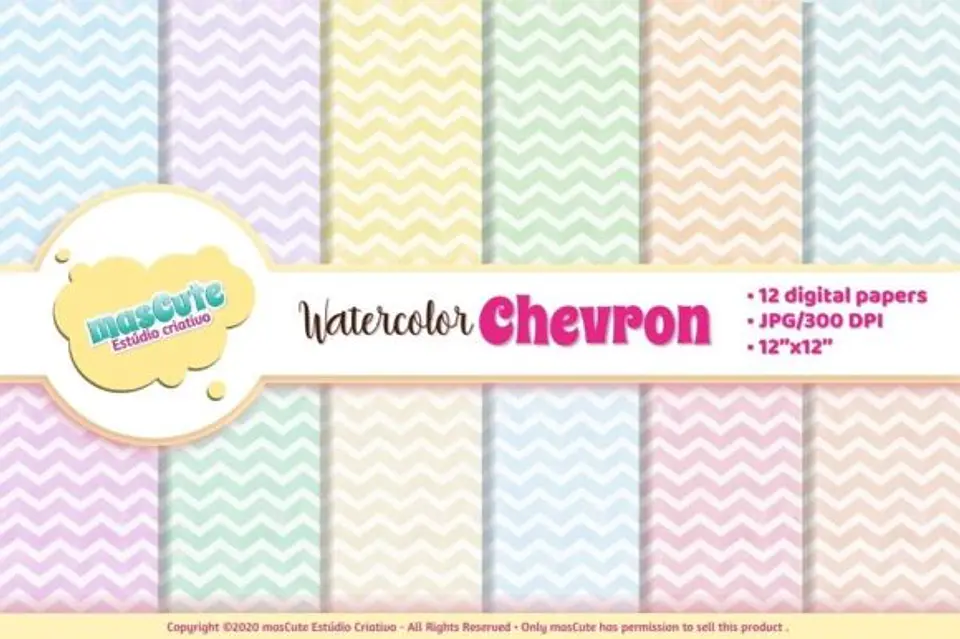 Kit Digital Papeis Chevron 31 1