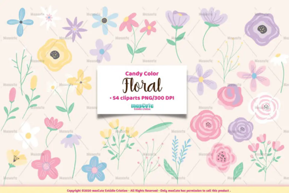 Kit Digital Floral Candy 20 1