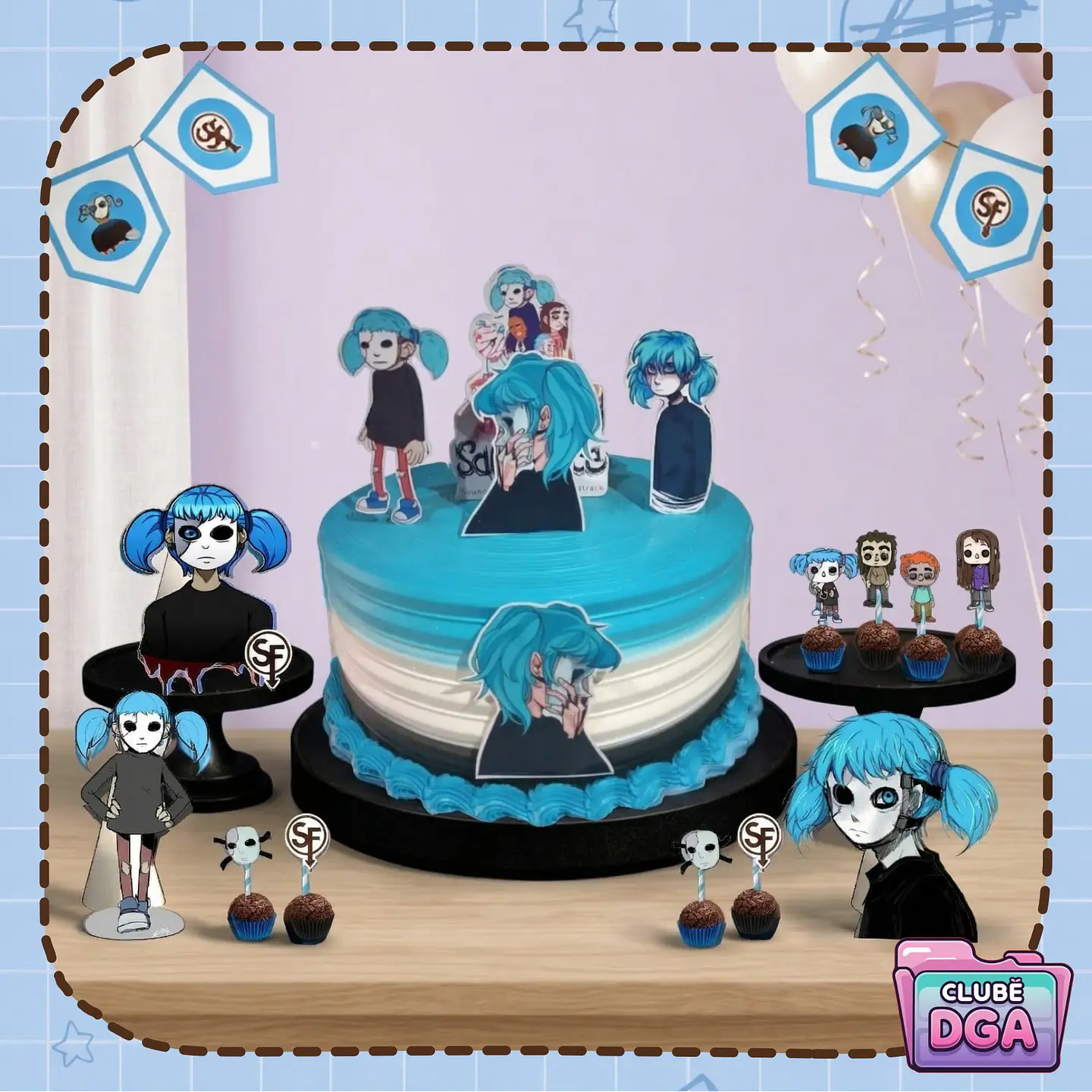 Arquivo de Corte Kit Só um Bolinho Sally Face 1 1