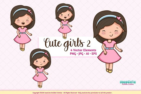 Kit Digital Bonequinhas Cute 11