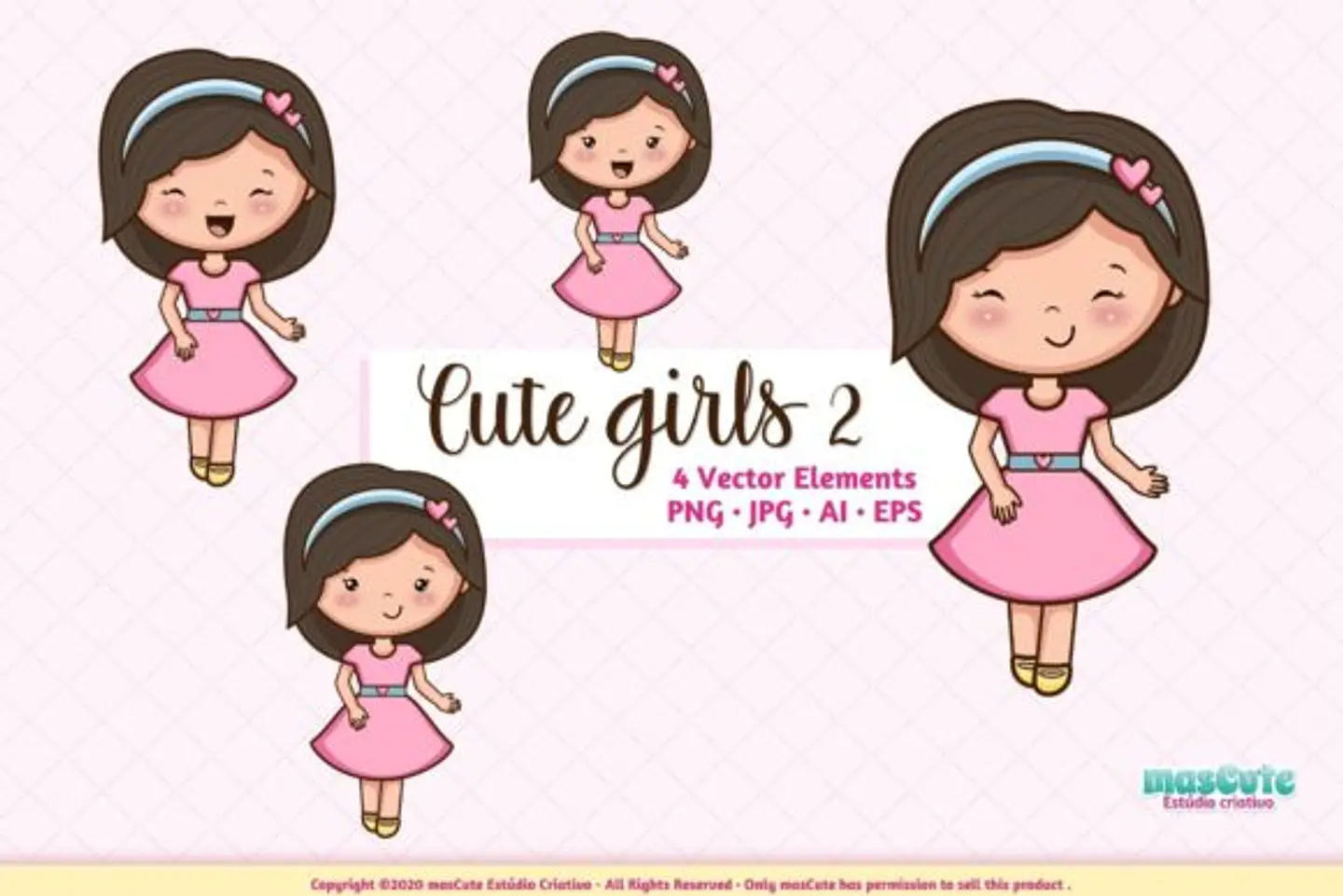 Kit Digital Bonequinhas Cute 11 1