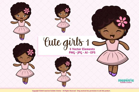 Kit Digital Bonequinhas Cute 9
