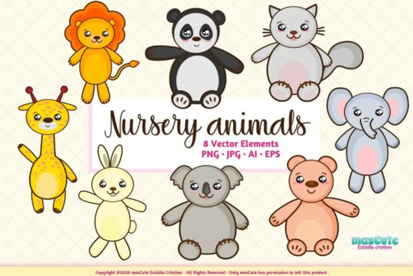 Kit Digital Animais Baby 1 1