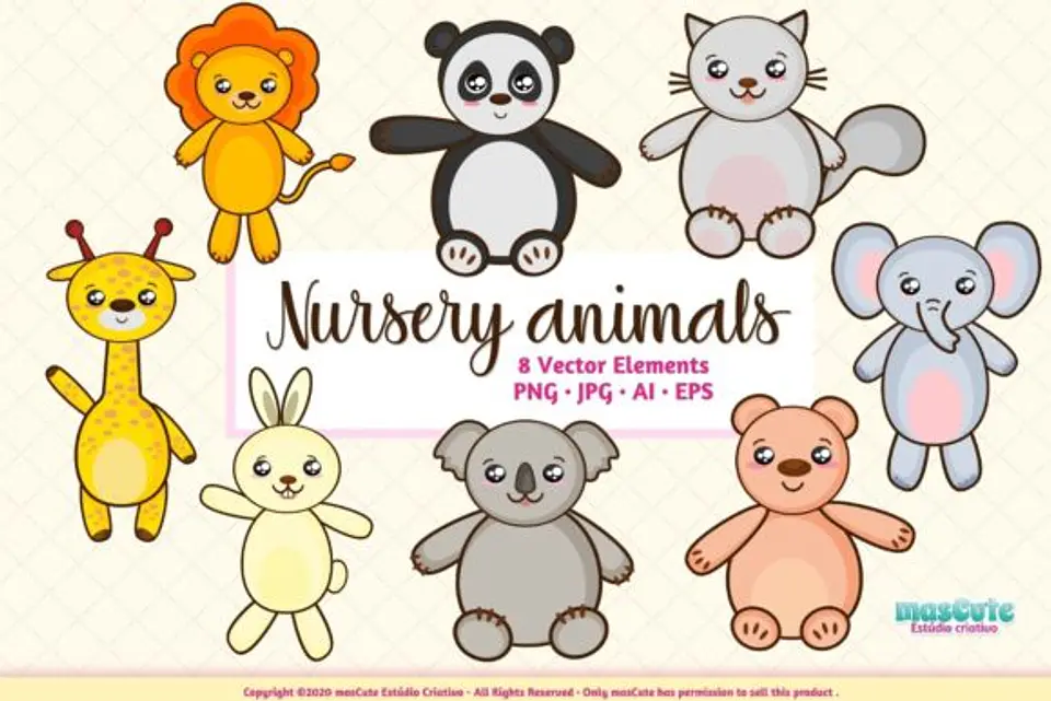 Kit Digital Animais Baby 1 1