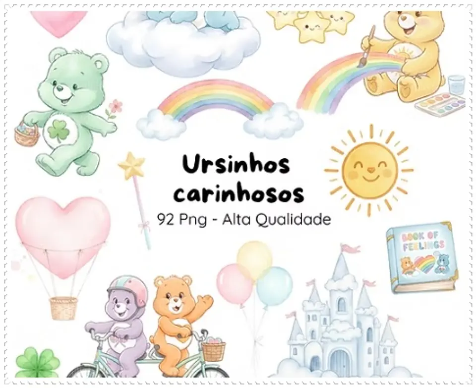 Kit Digital Ursinhos Carinhosos 64 1