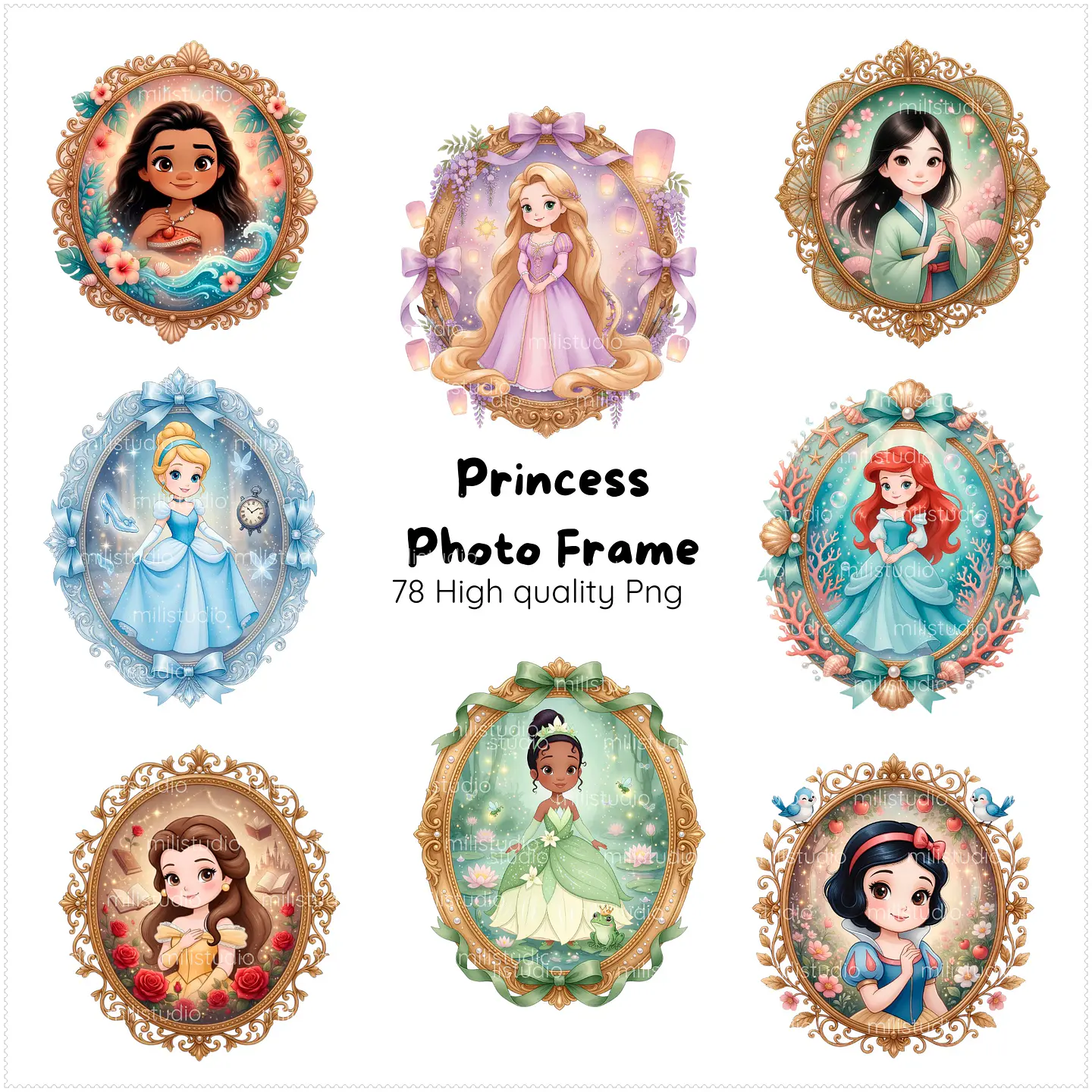 Kit Digital Princess Photo Frame 54 1