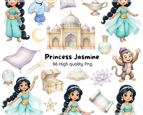 Kit Digital Princess Jasmine 53