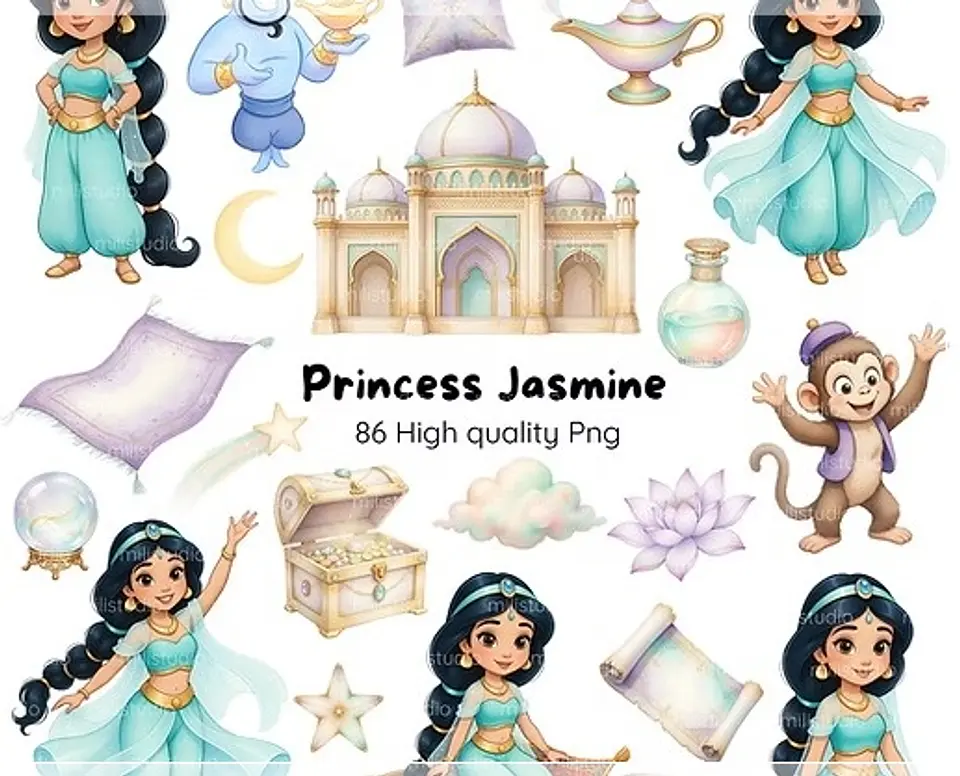 Kit Digital Princess Jasmine 53 1