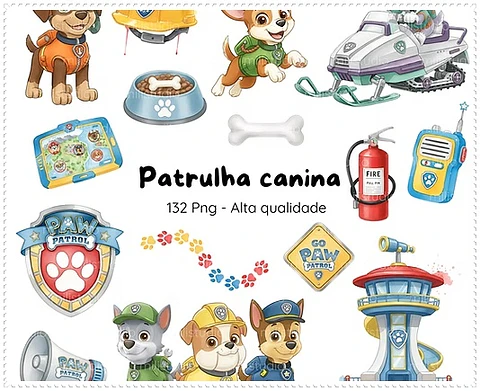 Kit Digital Patrulha Canina 50