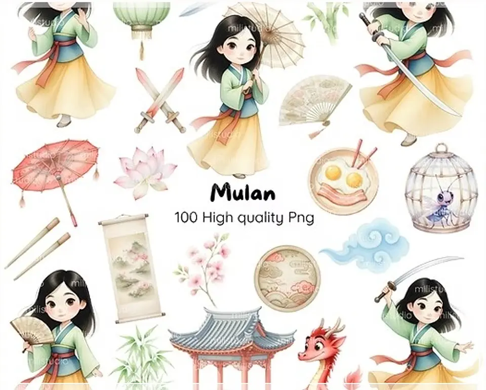 Kit Digital Mulan 44 1