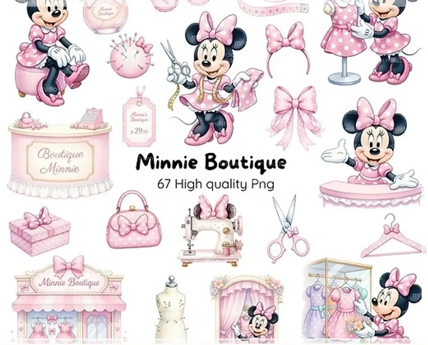 Kit Digital Minnie Boutique 40 1