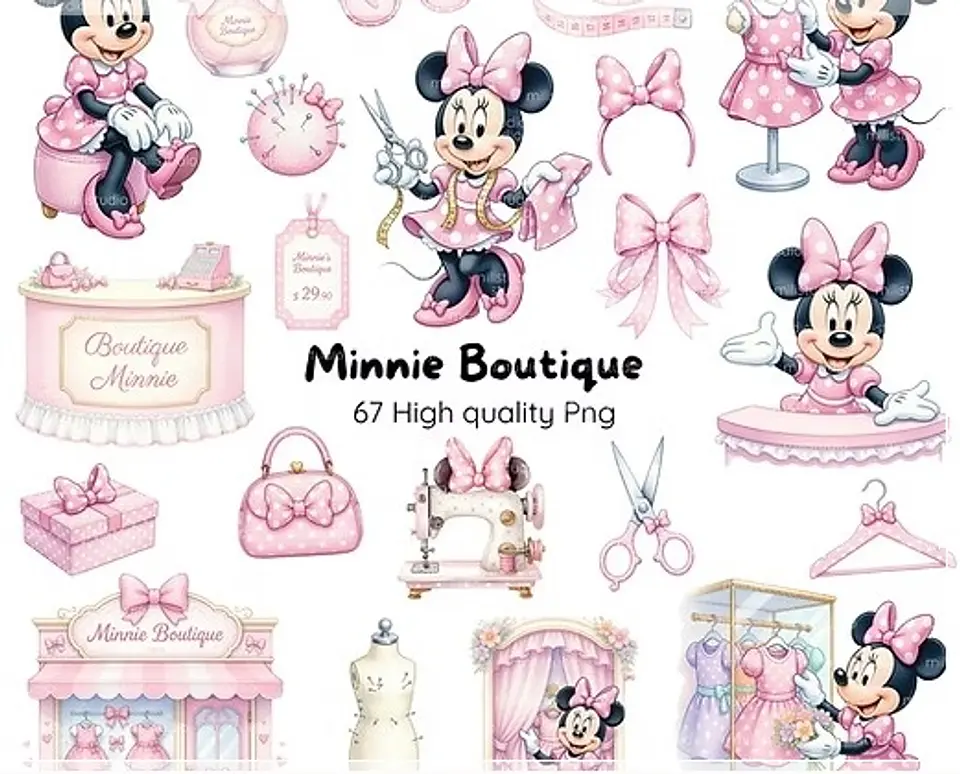Kit Digital Minnie Boutique 40 1