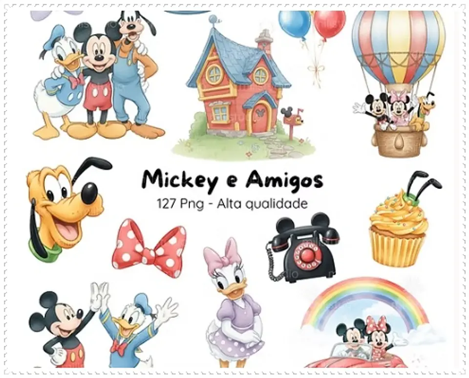 Kit Digital Mickey And Friends 36 1
