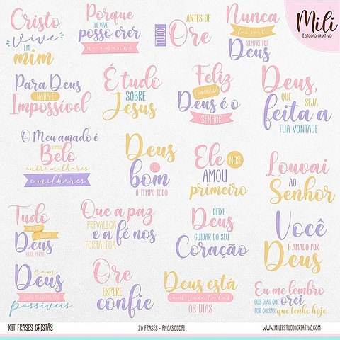 Kit Digital Frases Cristãs 22