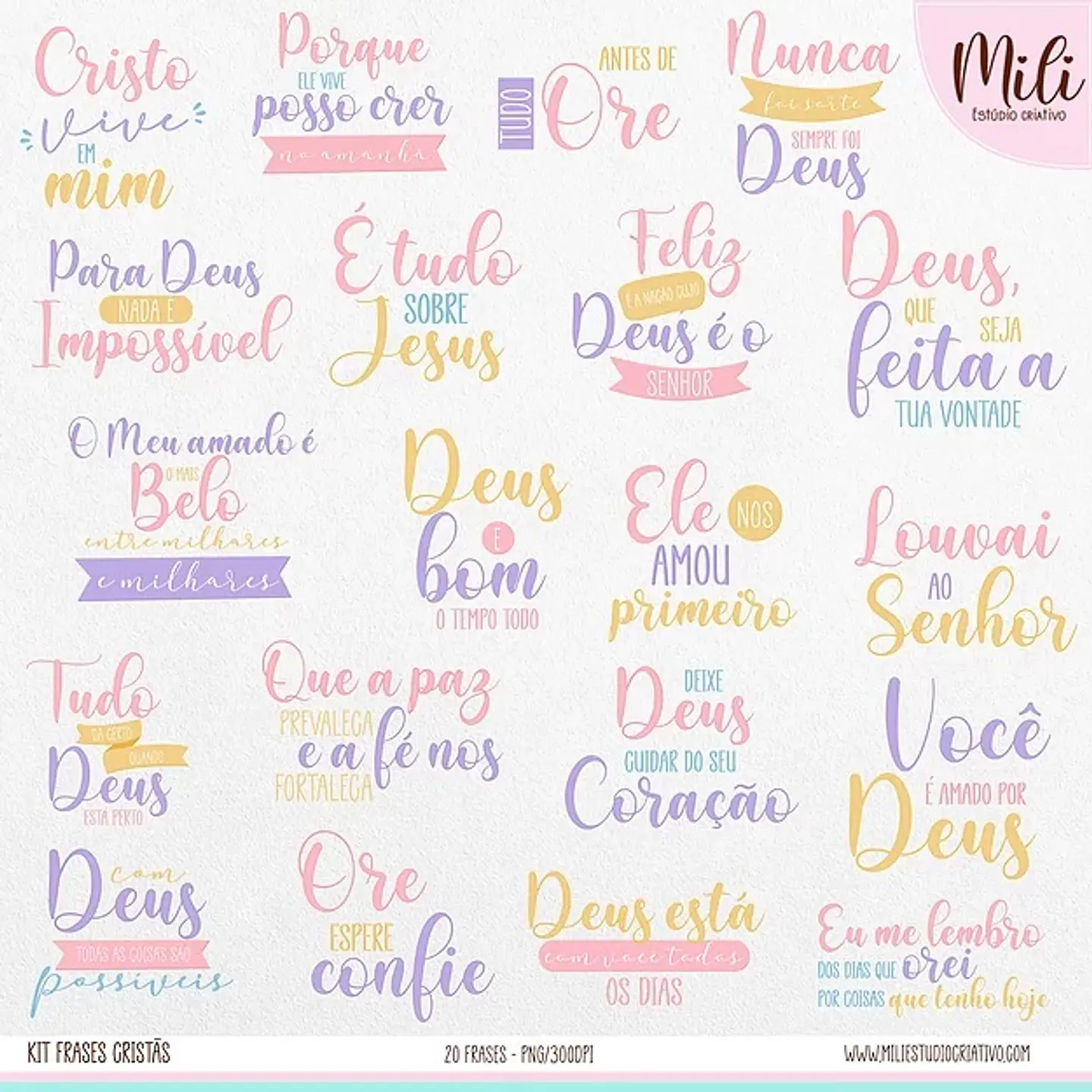 Kit Digital Frases Cristãs 22 1