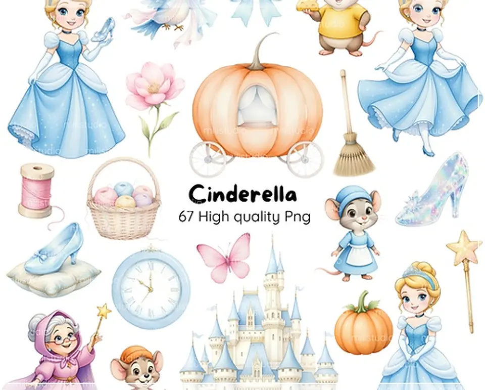 Kit Digital Cinderella Milli 12 1