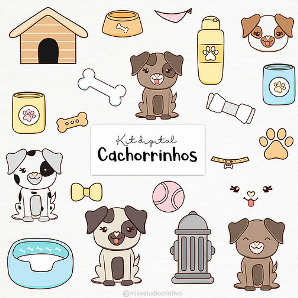 Kit Digital Cachorrinhos 11 1