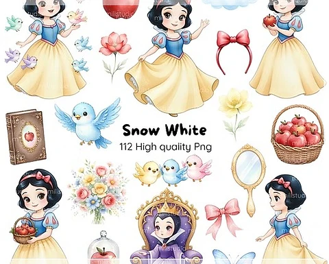 Kit Digital Branca de Neve 10