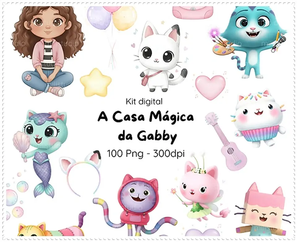 Kit Digital A Casa Magica da Gabby 1 1
