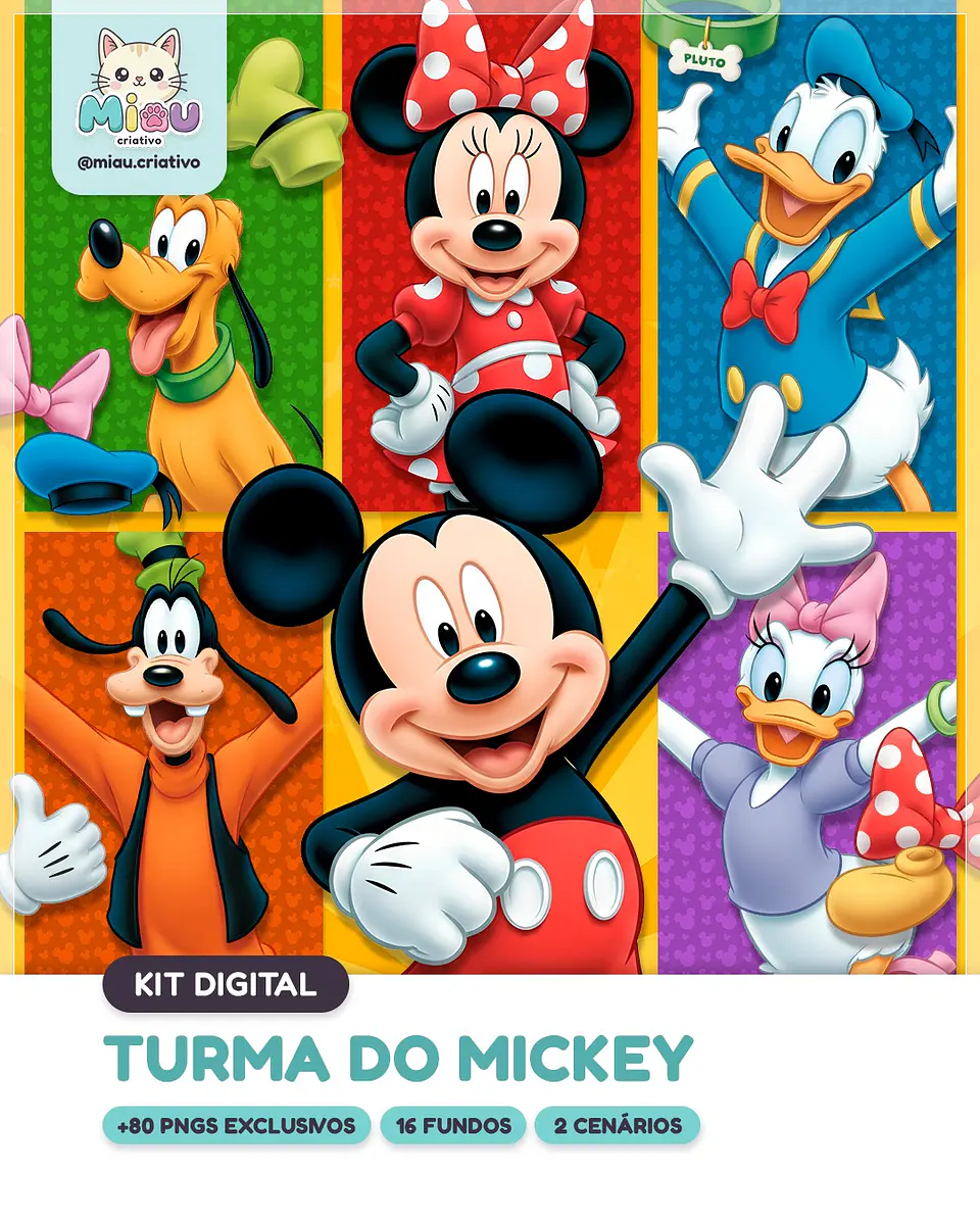 Kit Digital Turma do Mickey 17 1