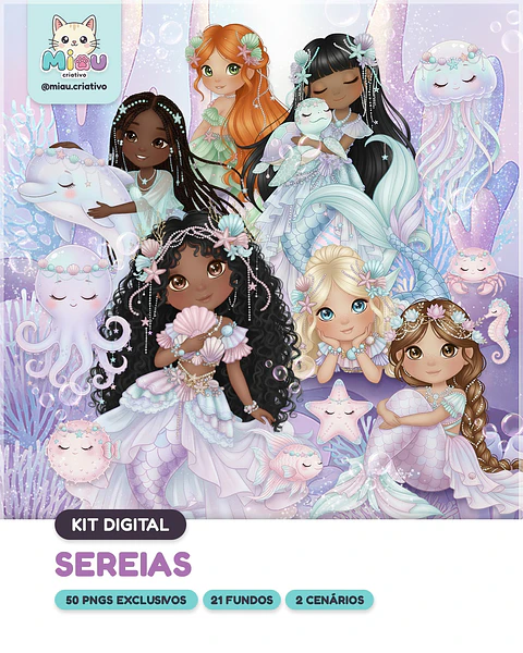 Kit Digital Sereias 15
