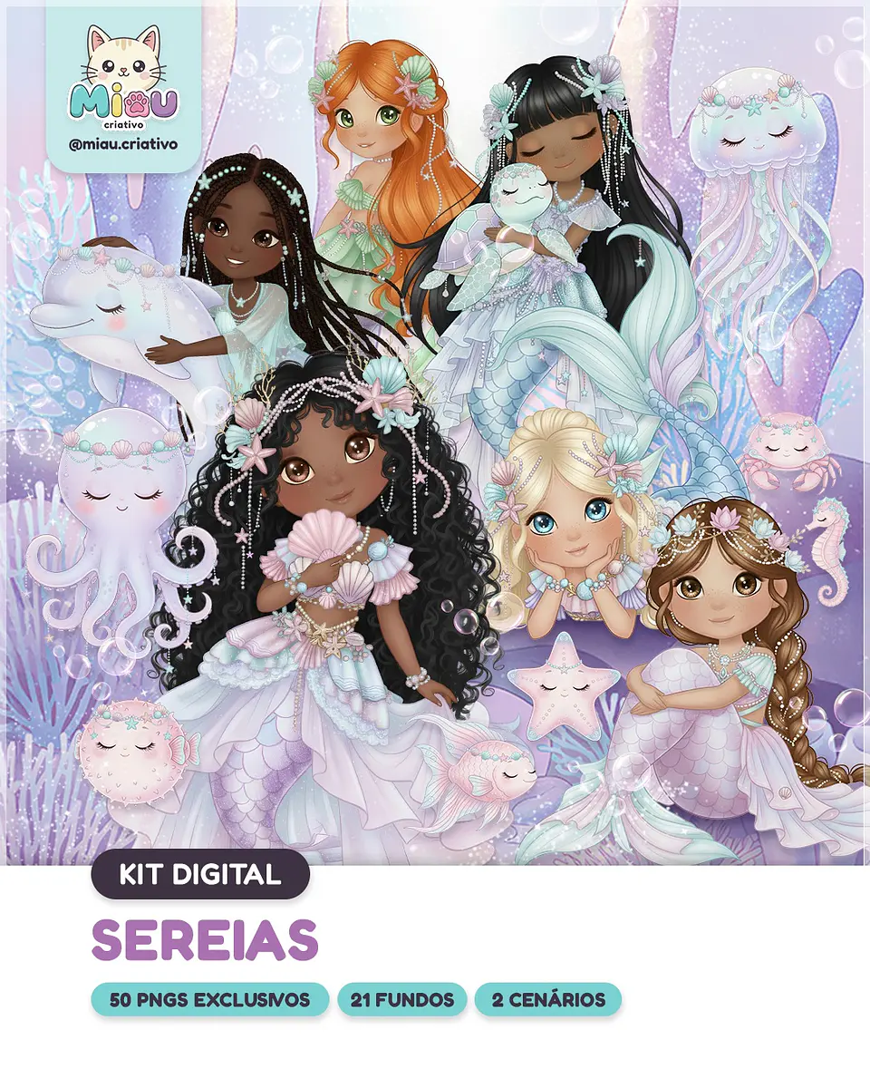 Kit Digital Sereias 15 1