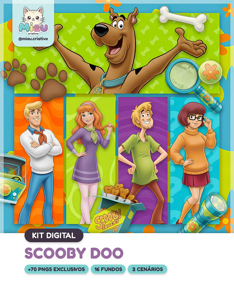 Kit Digital Scooby Doo 14 1