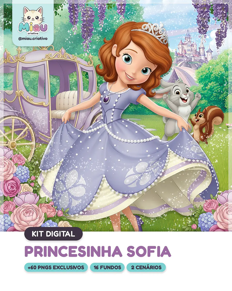 Kit Digital Princesinha Sofia 13 1