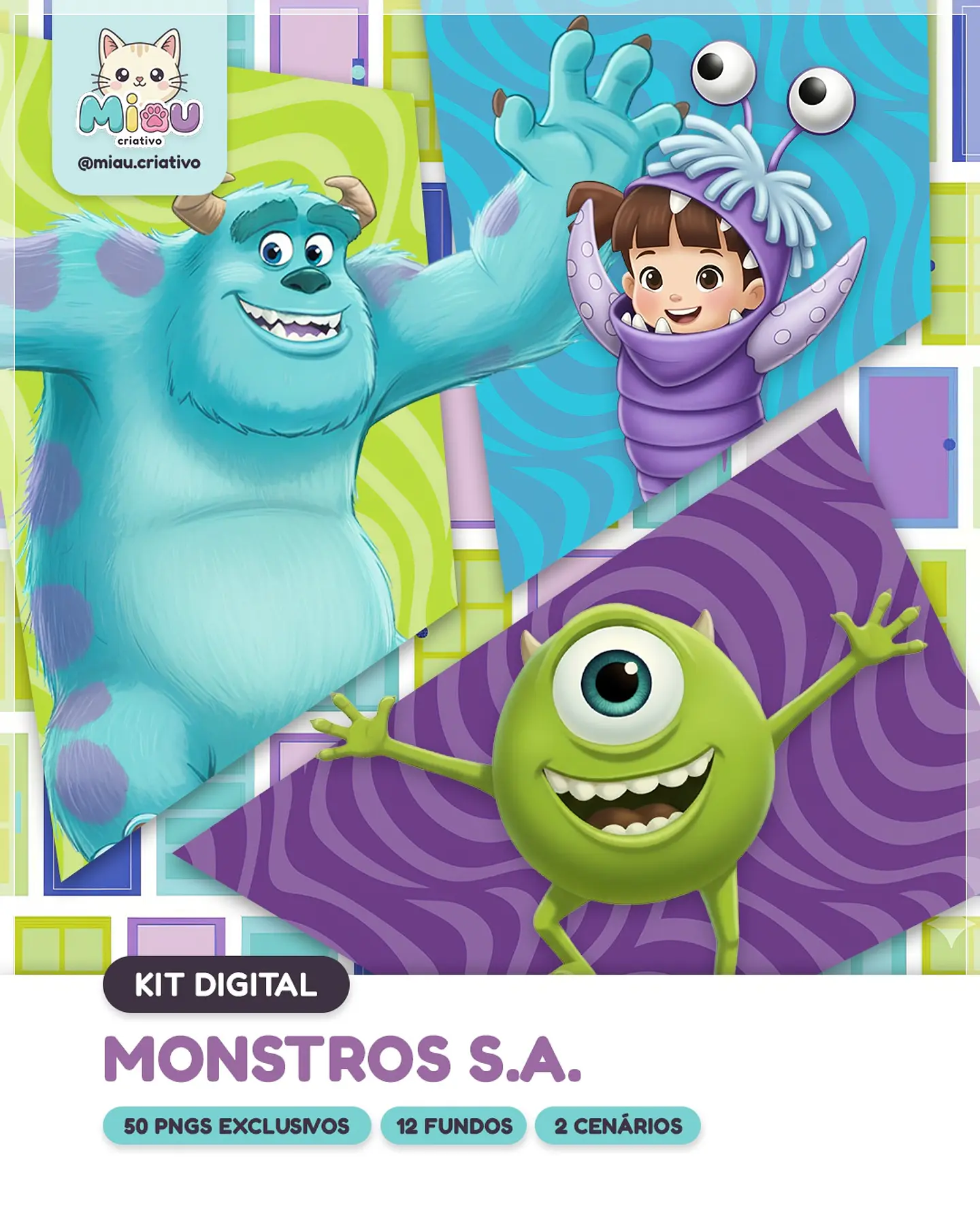 Kit Digital Monstros S.a 10 1