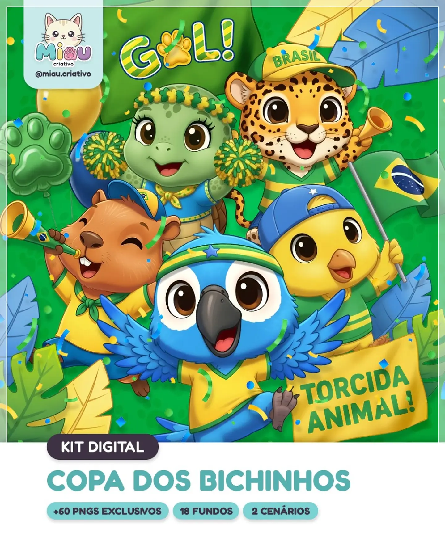 Kit Digital Copa dos Bichinhos 5 1
